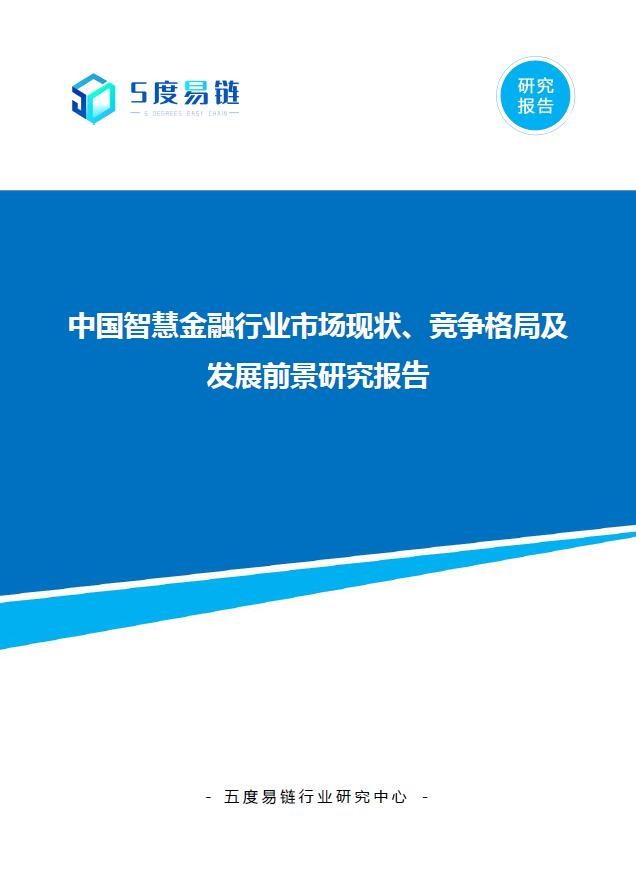 中國智慧金融行業市場現狀、競爭格局及發展前景研究報告